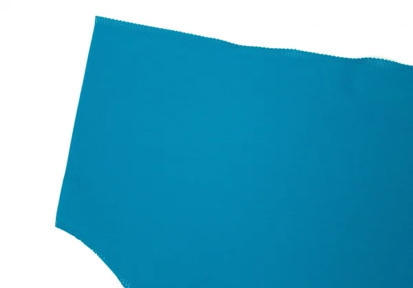 イッセイミヤケ ミーISSEY MIYAKE me ポリ裁ち切りドルマン半袖カットソー 水色F K-98622_005