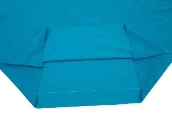 イッセイミヤケ ミーISSEY MIYAKE me ポリ裁ち切りドルマン半袖カットソー 水色F K-98622_009