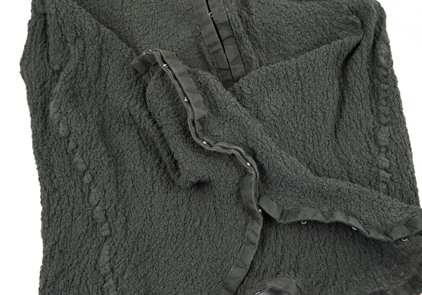 イッセイミヤケ ミーISSEY MIYAKE me カリフラワーフックデザインロングベスト 緑F K-98631_010