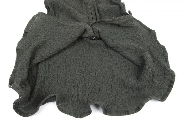 イッセイミヤケ ミーISSEY MIYAKE me カリフラワーフックデザインロングベスト 緑F K-98631_011