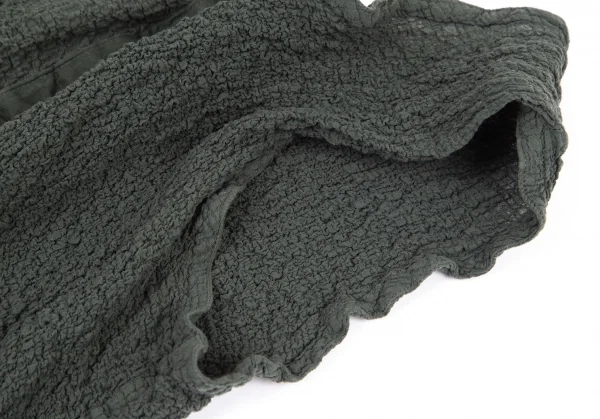 イッセイミヤケ ミーISSEY MIYAKE me カリフラワーフックデザインロングベスト 緑F K-98631_004