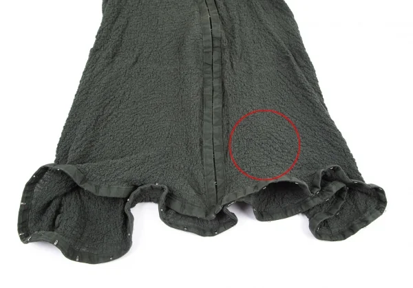 イッセイミヤケ ミーISSEY MIYAKE me カリフラワーフックデザインロングベスト 緑F K-98631_007