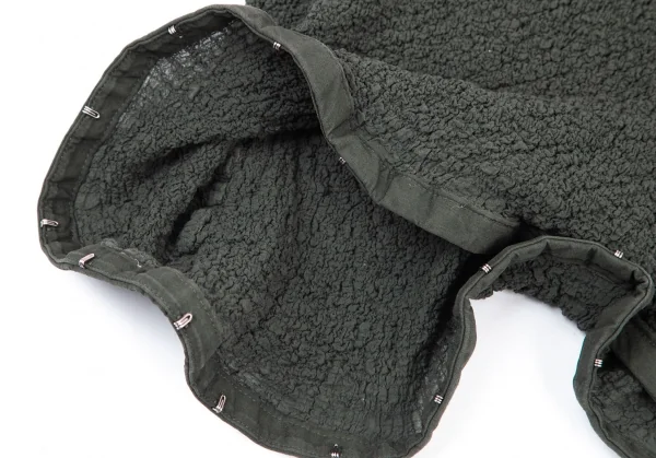 イッセイミヤケ ミーISSEY MIYAKE me カリフラワーフックデザインロングベスト 緑F K-98631_009