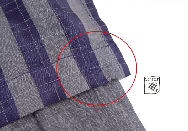 イッセイミヤケ ミーISSEY MIYAKE me カリフラワーウエストリボン切替ストライプノースリーブワンピース グレー紺F K-98632_014