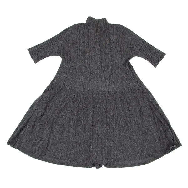 PLEATS PLEASE Linen Pleats Flare Cardigan K-98639_012