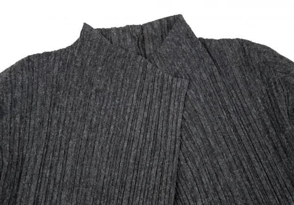 PLEATS PLEASE Linen Pleats Flare Cardigan K-98639_004