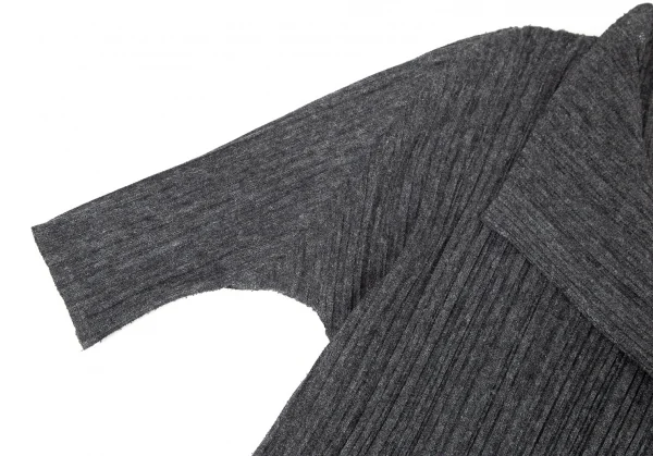 PLEATS PLEASE Linen Pleats Flare Cardigan K-98639_006