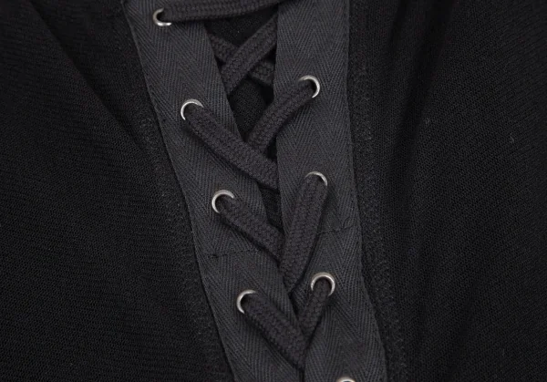 ジャンポールゴルチエ ソレイユJean Paul GAULTIER SOLEIL 前編み込みデザインパワーネットスカート 黒M K-98661_004