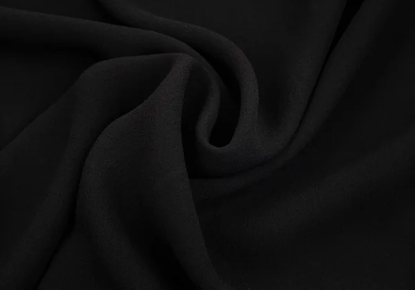 ワイズY's 異素材切替袖リブシフォンドルマンカットソー 黒2 K-98676_013