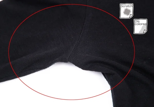 ワイズY's ドレープネック変形カットソー 濃紺2 K-98677_004