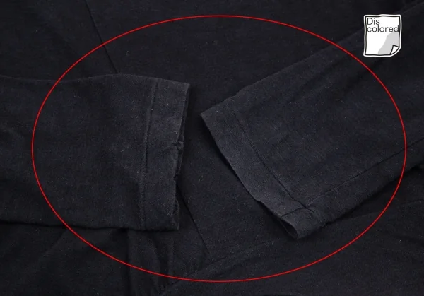 ワイズY's ドレープネック変形カットソー 濃紺2 K-98677_008