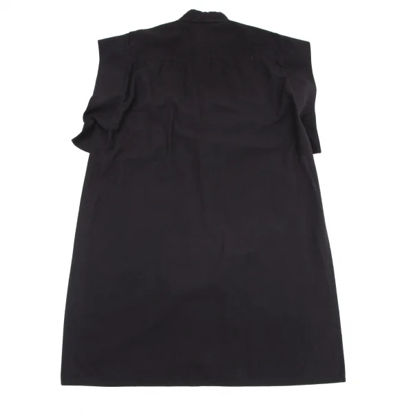 タケシコウサカバイ ワイズ ピンクレーベルTAKESHI KOSAKA by Y's Pink Label 袖ワイドデザインスリットロングノースリーブワンピース 黒2 K-98685_010