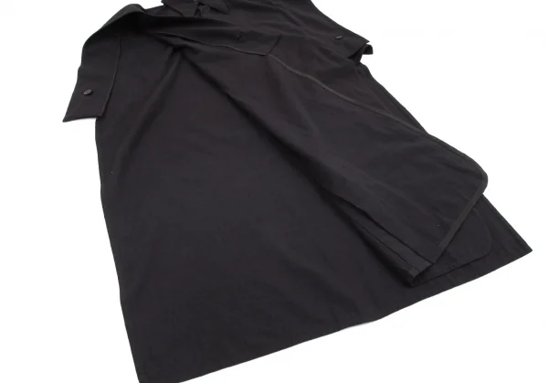 タケシコウサカバイ ワイズ ピンクレーベルTAKESHI KOSAKA by Y's Pink Label 袖ワイドデザインスリットロングノースリーブワンピース 黒2 K-98685_009