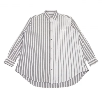 ワイズフォーメンY's for men コットンストライプ切替シャツ