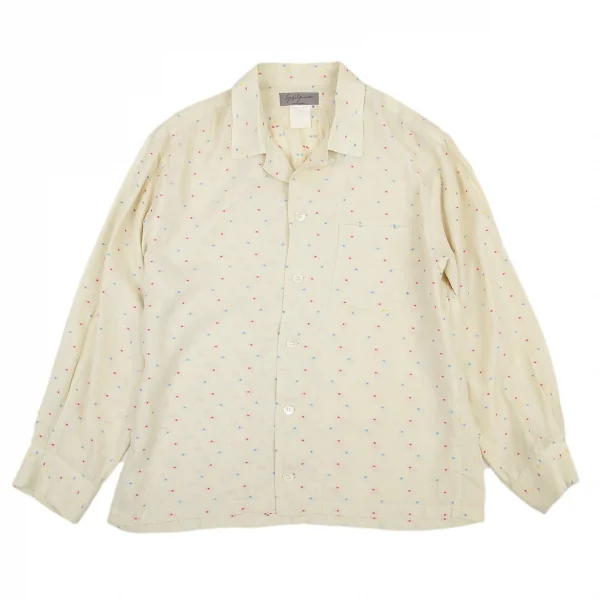 ヨウジヤマモト プールオムYohji Yamamoto POUR HOMMEレーヨンシルクジャガードシャツ
