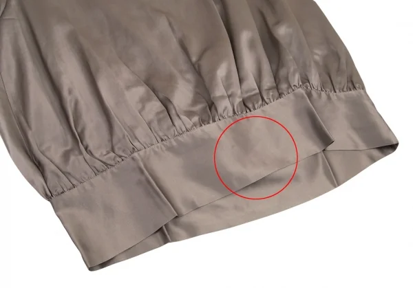 リミフゥLIMI feu サテンビッグシルエットプルオーバー グレーベージュS K-98743_006