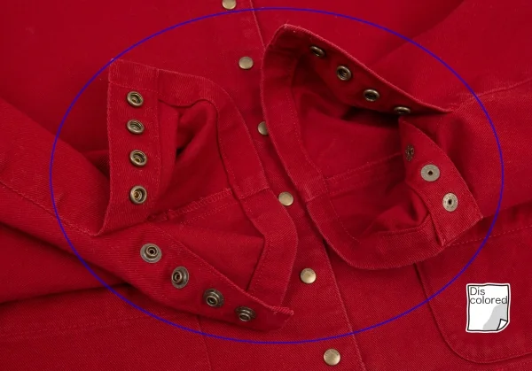 ピンクハウスPINK HOUSE ロゴプリントノーカラージャケット 赤L K-98797_010