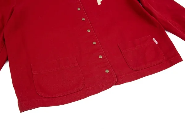 ピンクハウスPINK HOUSE ロゴプリントノーカラージャケット 赤L K-98797_011