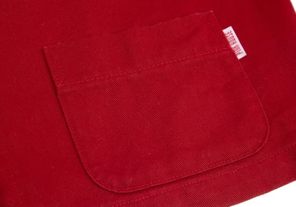 ピンクハウスPINK HOUSE ロゴプリントノーカラージャケット 赤L K-98797_012