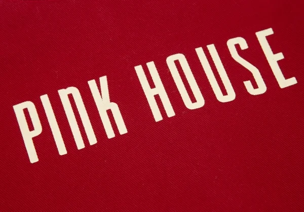 ピンクハウスPINK HOUSE ロゴプリントノーカラージャケット 赤L K-98797_016