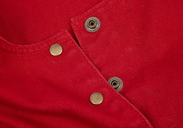 ピンクハウスPINK HOUSE ロゴプリントノーカラージャケット 赤L K-98797_006