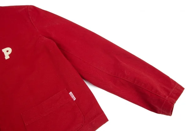 ピンクハウスPINK HOUSE ロゴプリントノーカラージャケット 赤L K-98797_008