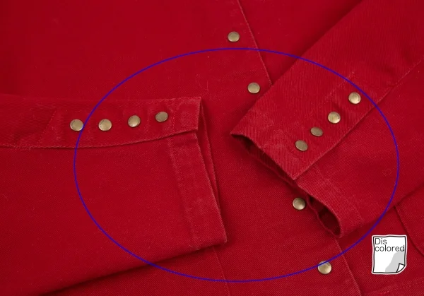 ピンクハウスPINK HOUSE ロゴプリントノーカラージャケット 赤L K-98797_009