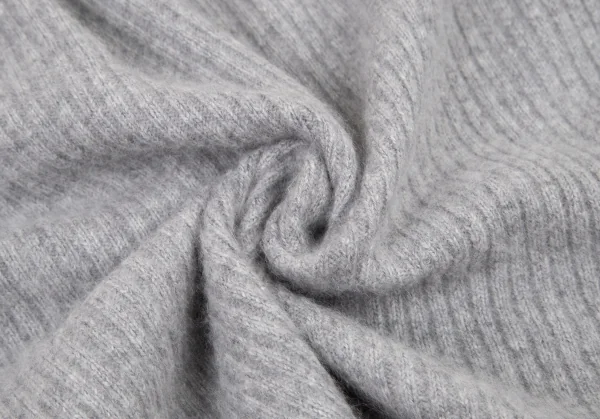 マドモアゼルノンノンMademoiselle NON NONウールアンゴラタートルネックリブニット グレーM K-98798_011