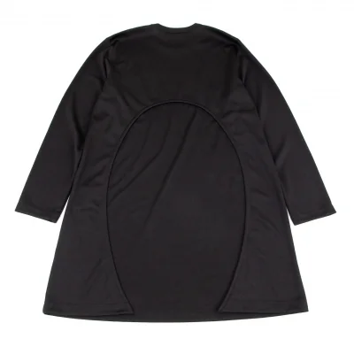 コムデギャルソン オムプリュスCOMME des GARCONS HOMME PLUS ポリ背中開きロング丈長袖Tシャツ