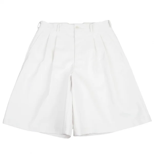 コムデギャルソン オムプリュスCOMME des GARCONS HOMME PLUS エコレザーツータックワイドショーツ