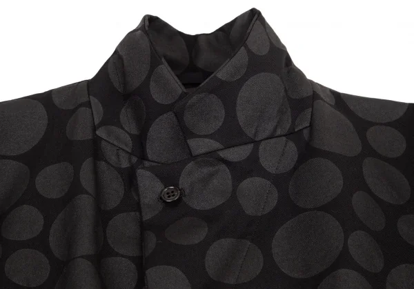 ブラックコムデギャルソンBLACK COMME des GARCONS ウォッシュ加工ドット4Bジャケット 黒L K-98836_004