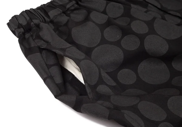 ブラックコムデギャルソンBLACK COMME des GARCONS ウォッシュ加工ドットサルエルパンツ 黒L K-98837_004