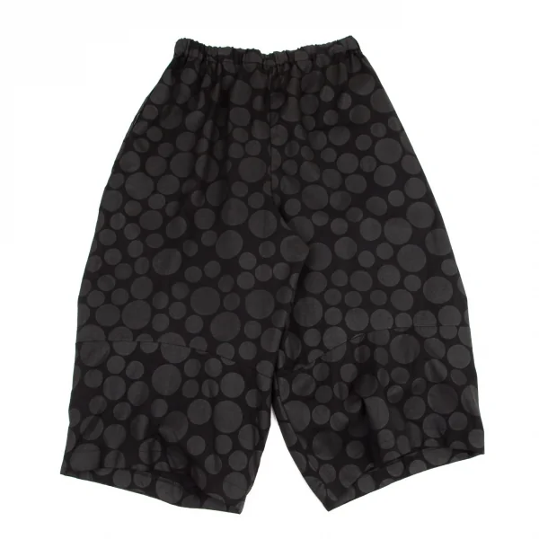 ブラックコムデギャルソンBLACK COMME des GARCONS ウォッシュ加工ドットサルエルパンツ 黒L K-98837_008