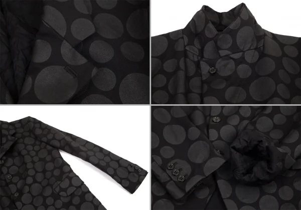 ブラックコムデギャルソンBLACK COMME des GARCONS ウォッシュ加工ドットセットアップスーツ 黒L K-98838_005