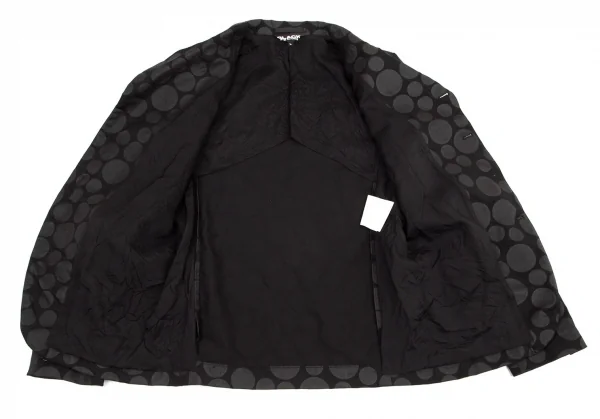 ブラックコムデギャルソンBLACK COMME des GARCONS ウォッシュ加工ドットセットアップスーツ 黒L K-98838_007