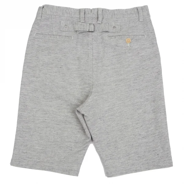 ジュンヤワタナベマン コムデギャルソンJUNYA WATANABE MAN COMME des GARCONSリネン混シンチバックスウェットショーツ 杢グレーM K-98843_012