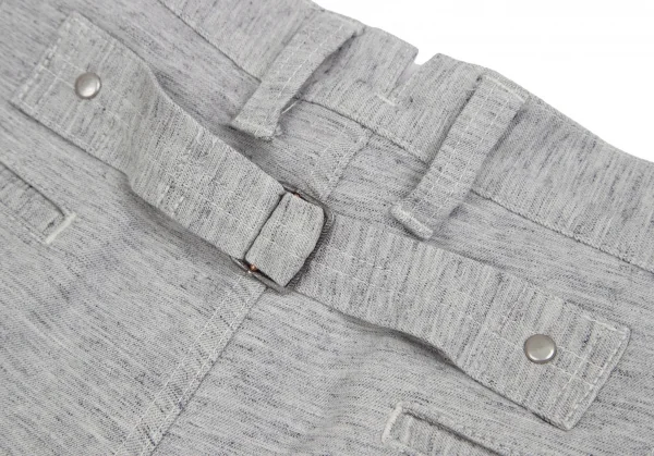 ジュンヤワタナベマン コムデギャルソンJUNYA WATANABE MAN COMME des GARCONSリネン混シンチバックスウェットショーツ 杢グレーM K-98843_014