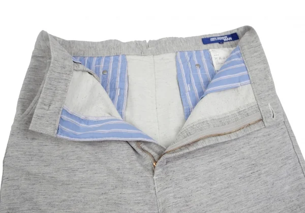 ジュンヤワタナベマン コムデギャルソンJUNYA WATANABE MAN COMME des GARCONSリネン混シンチバックスウェットショーツ 杢グレーM K-98843_005