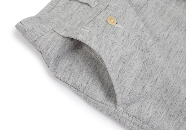 ジュンヤワタナベマン コムデギャルソンJUNYA WATANABE MAN COMME des GARCONSリネン混シンチバックスウェットショーツ 杢グレーM K-98843_006