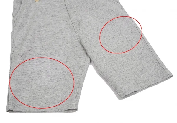 ジュンヤワタナベマン コムデギャルソンJUNYA WATANABE MAN COMME des GARCONSリネン混シンチバックスウェットショーツ 杢グレーM K-98843_008