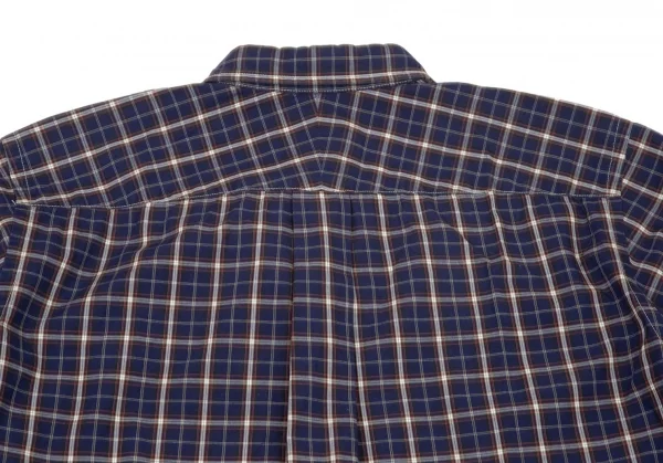 アイ ジュンヤワタナベ マン コムデギャルソン eYe JUNYA WATANABE MAN COMME des GARCONSマドラスチェックボタンダウン半袖シャツ 紺M K-98845_010