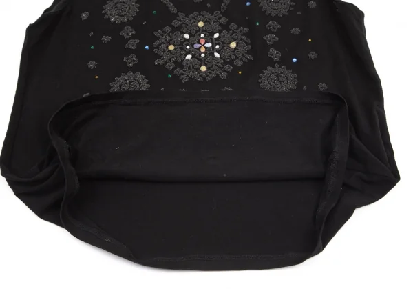 イッセイミヤケ ハートISSEY MIYAKE HaaT フロントビジュータンクトップ 黒2 K-98885_008