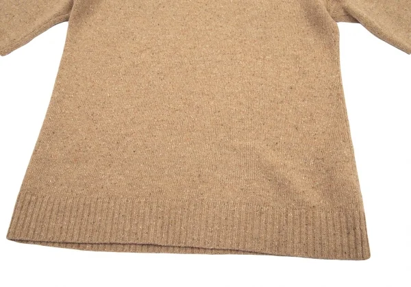 ラ ペリオード ヨシエ イナバLa Periode yoshie inaba ウールネップサイドボタンネックニット ベージュ2 K-98902_012