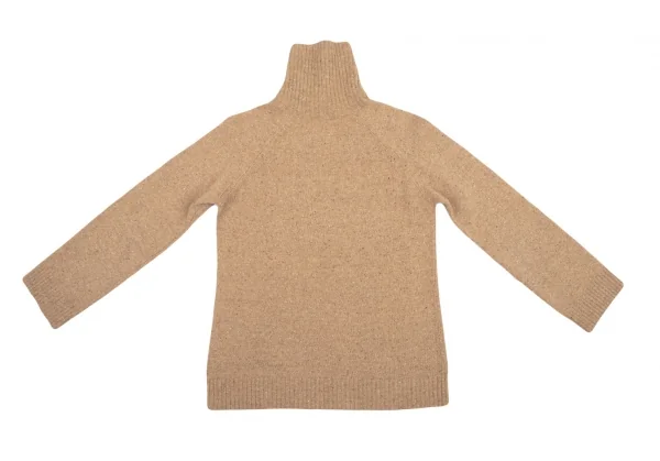 ラ ペリオード ヨシエ イナバLa Periode yoshie inaba ウールネップサイドボタンネックニット ベージュ2 K-98902_014