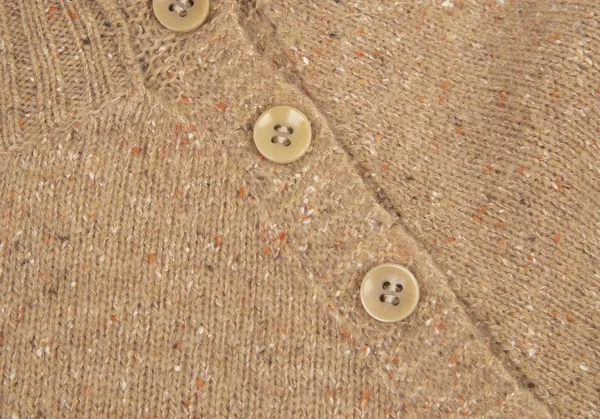 ラ ペリオード ヨシエ イナバLa Periode yoshie inaba ウールネップサイドボタンネックニット ベージュ2 K-98902_008