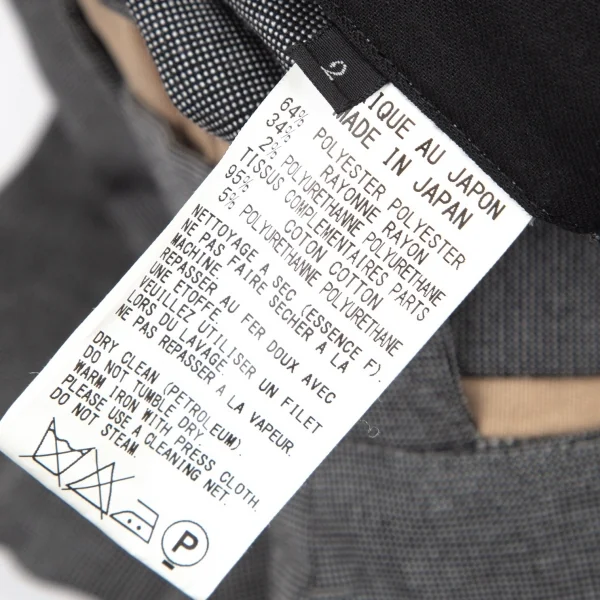 ワイズY's ウエスト切替ドビー織りハーフパンツ グレー2 K-98915_011