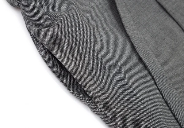 ワイズY's ウエスト切替ドビー織りハーフパンツ グレー2 K-98915_005