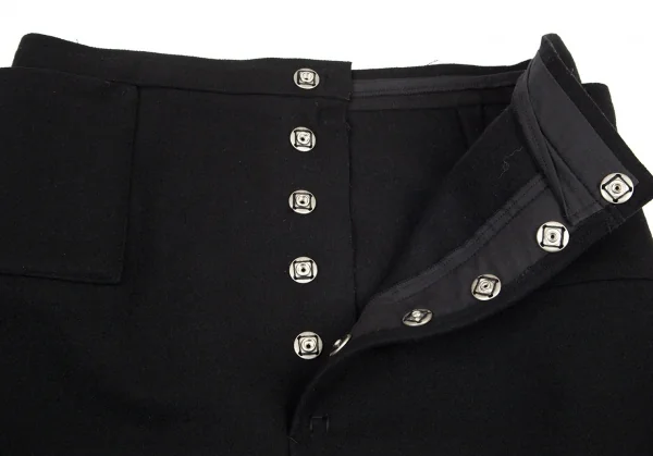 ワイズY's ウールフェルトミニスカート 黒2 K-98918_003