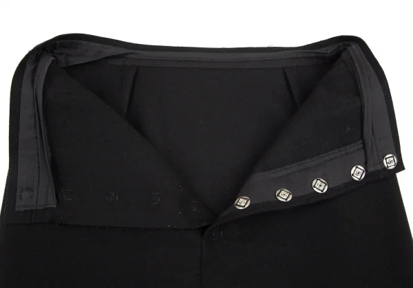 ワイズY's ウールフェルトミニスカート 黒2 K-98918_004