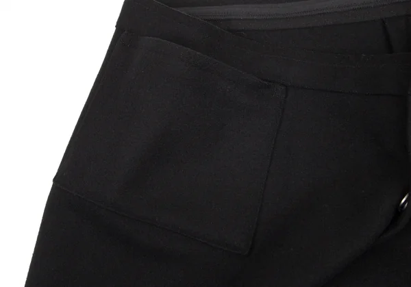 ワイズY's ウールフェルトミニスカート 黒2 K-98918_005